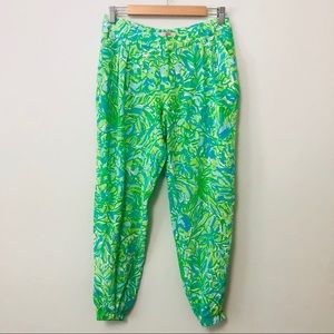 Lilly Pulitzer Solstice Silk Capri pants - RARE